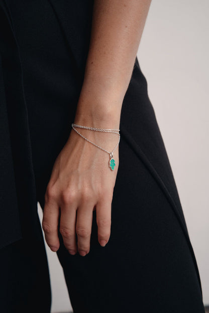 Pendant on the neck "Breath of my forest"