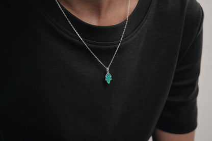 Pendant on the neck "Breath of my forest"