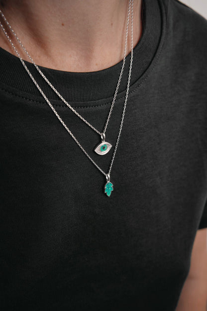 Pendant on the neck "View of my forest" (15 mm)