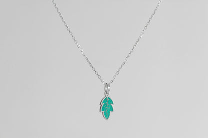 Pendant on the neck "Breath of my forest"