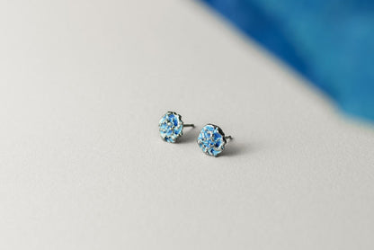 Stud earrings "WATER RIPPLE"