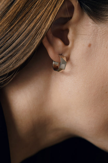 Congo earrings "Large facets"
