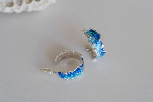 Congo earrings "Wave" (6 mm/15 mm)