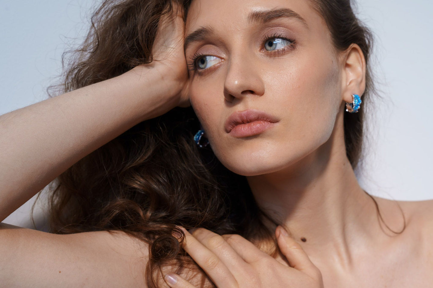 Congo earrings "Wave" (6 mm/15 mm)