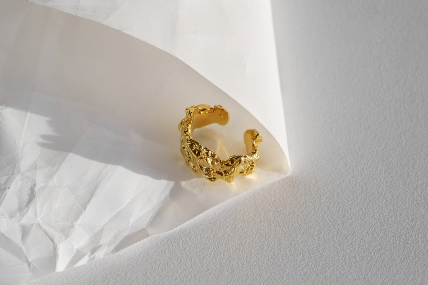 Cuff "Asteroidal belt" with gilding