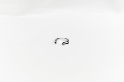 Cuff "Stripe" with enamel