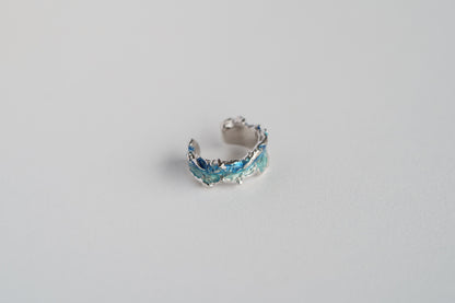 Cuff "Wave" (4 mm) blue