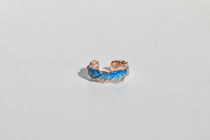Cuff "Wave" (4 mm) blue