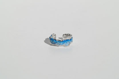 Cuff "Wave" (4 mm) blue