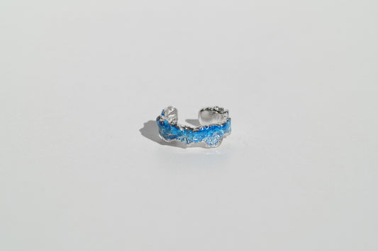 Cuff "Wave" (4 mm) blue