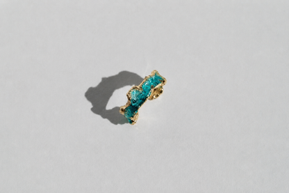 Cuff "Wave" (4 mm) emerald