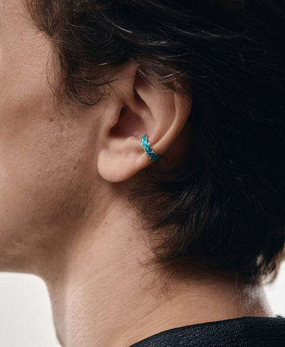 Cuff "Wave" (4 mm) emerald