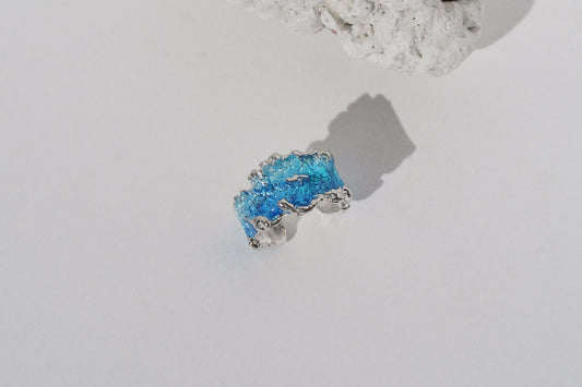 Cuff "Wave" (6 mm) blue