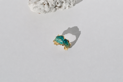 Cuff "Wave" (6 mm) emerald