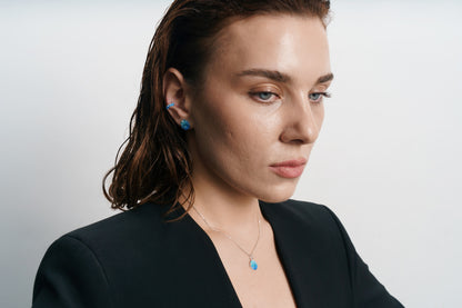 Cuff "Wave" (4 mm) blue