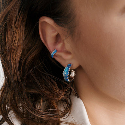 Cuff "Wave" (4 mm) blue