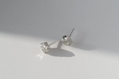 Earrings "Anthracite" (6 mm)