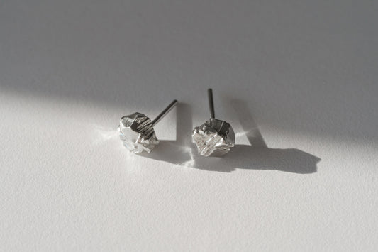 Earrings "Anthracite" (6 mm)