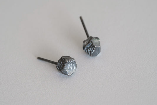 Earrings "Anthracite" (6 mm)