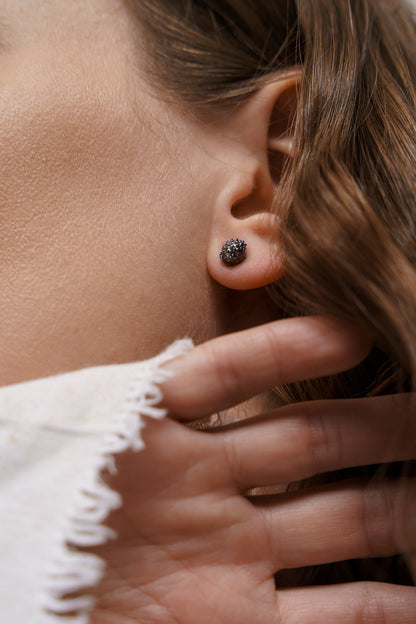 Earrings “Chestnut” blackened