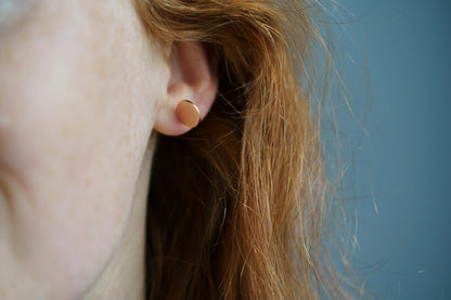 Stud earrings "COIN"