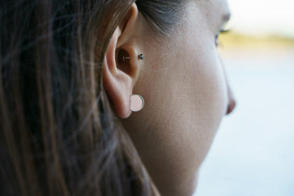 Stud earrings "COIN"