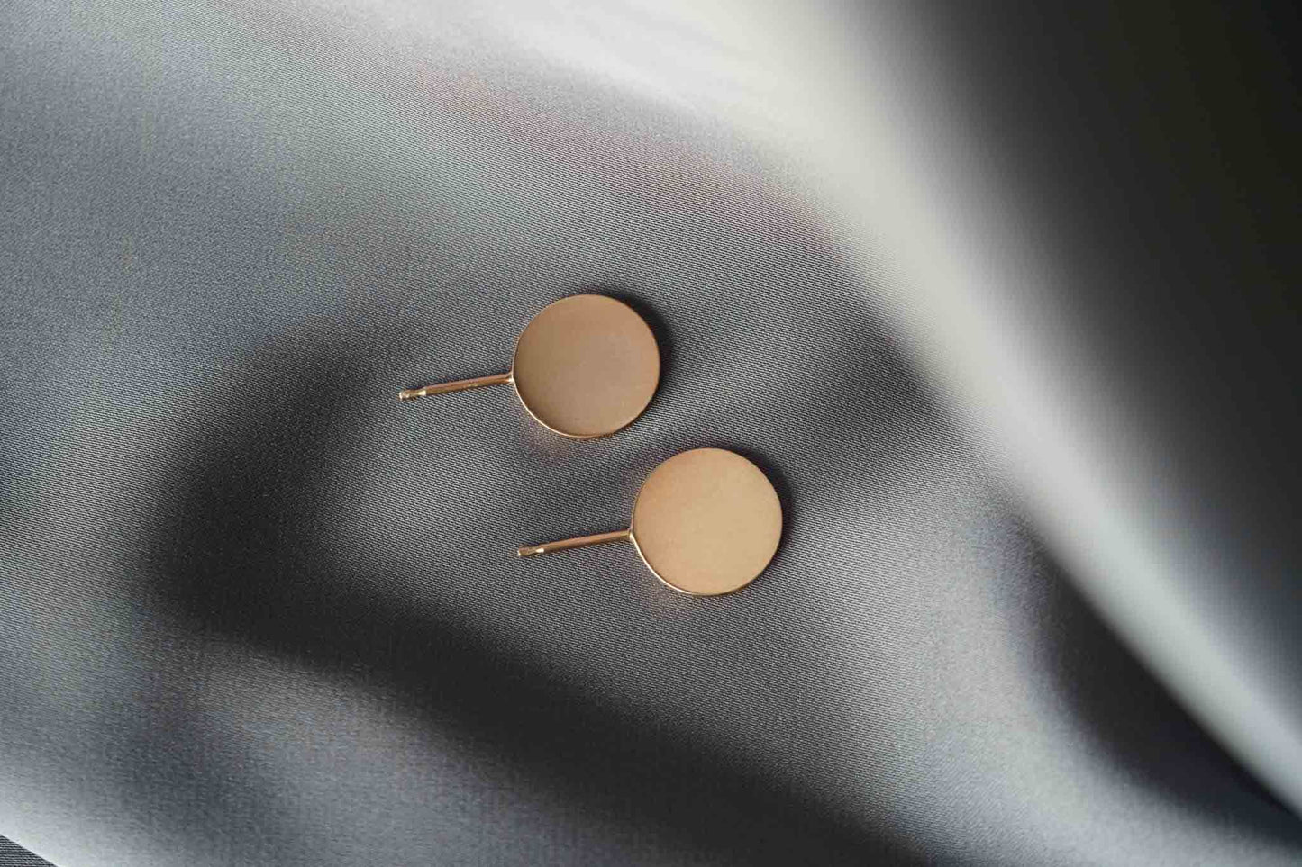 Stud earrings "COIN"