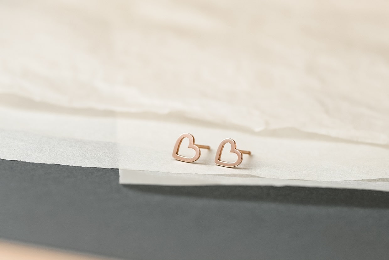 Earrings "Contour Heart"