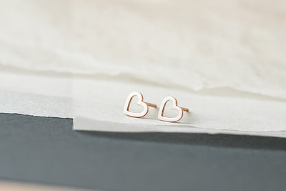 Earrings "Contour Heart"