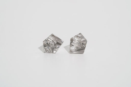 Earrings “Crushed Ice” (10×12 mm)