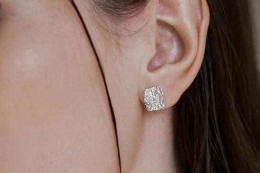 Stud earrings "Sea foam"