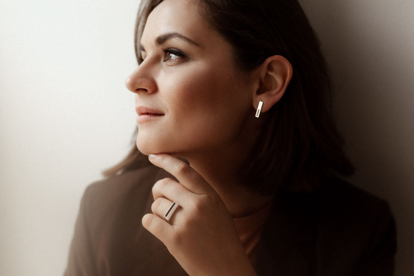 Earrings "Half Full"