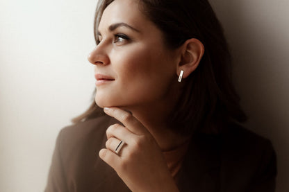 Earrings "Half Full"