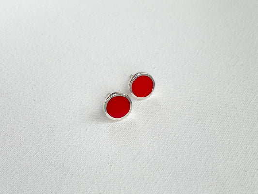 Earrings "Japanese sun" (10 mm)