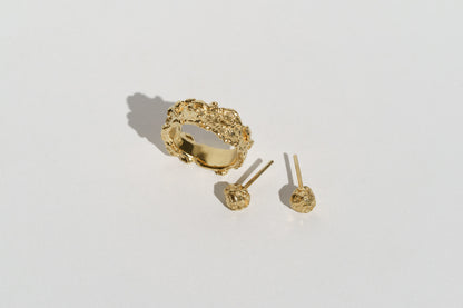 Stud earrings "Meteor" light