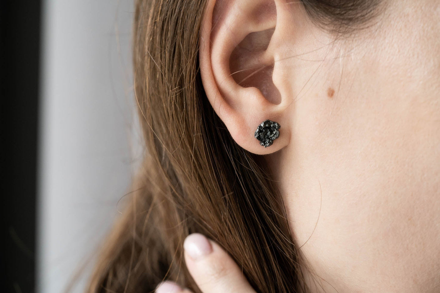 Earrings "Reefs" blackened mini