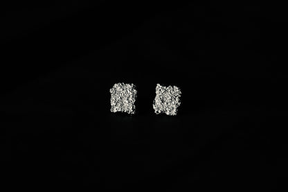 Stud earrings "Sand" (8x10 mm)