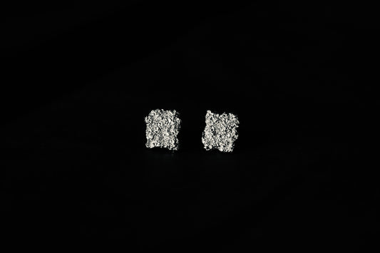 Stud earrings "Sand" (8x10 mm)