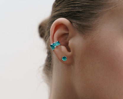 Cuff "Wave" (6 mm) emerald