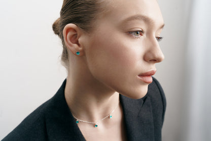 Necklace "Seas" emerald