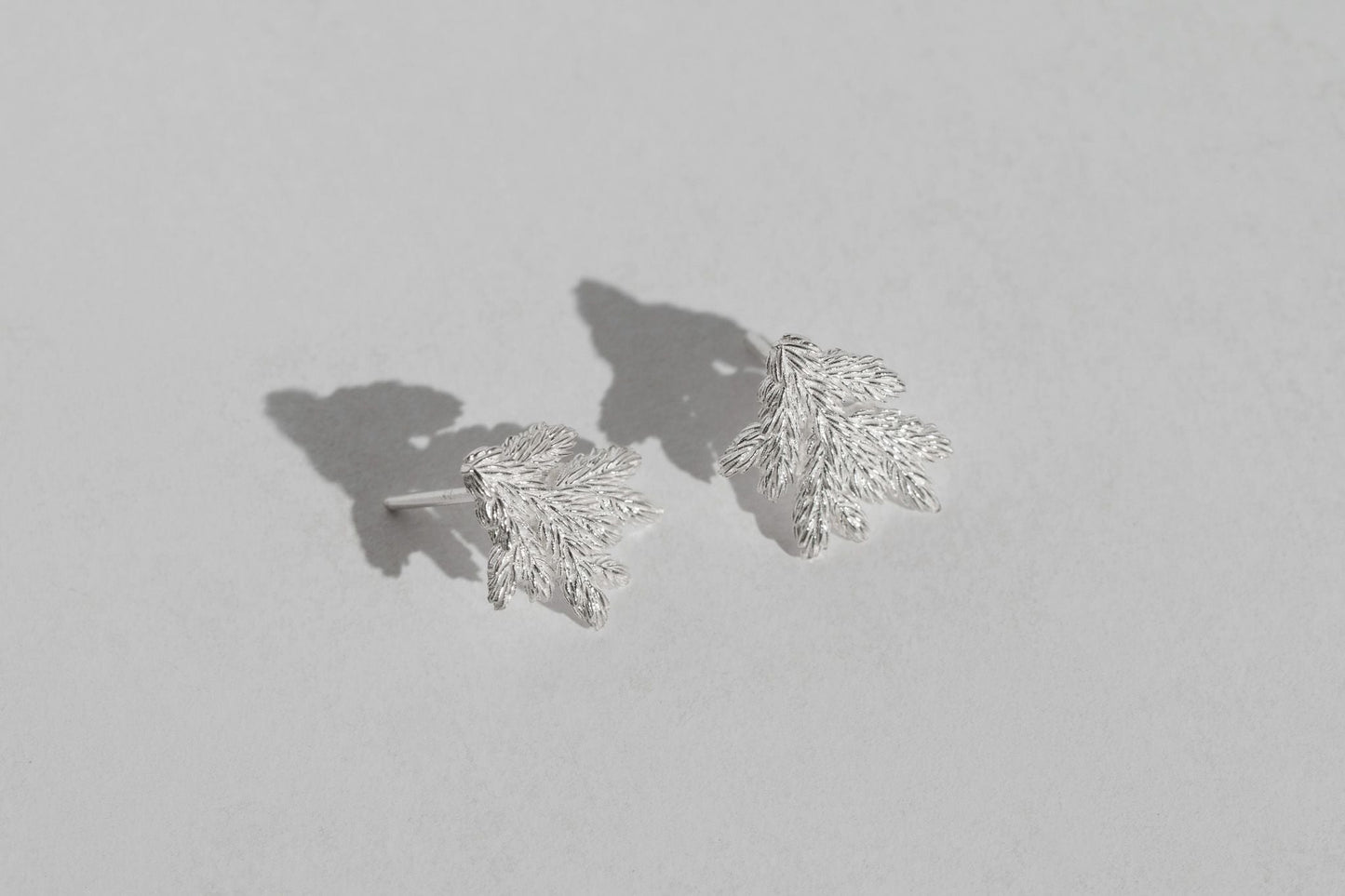 Earrings “Spruce Branch” light