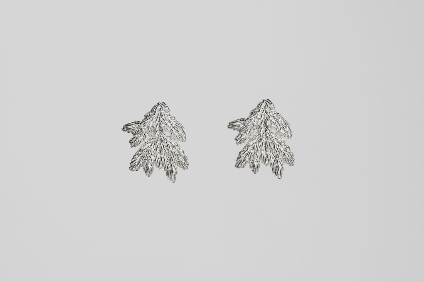 Earrings “Spruce Branch” light