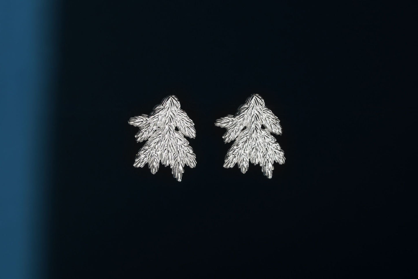 Earrings “Spruce Branch” light