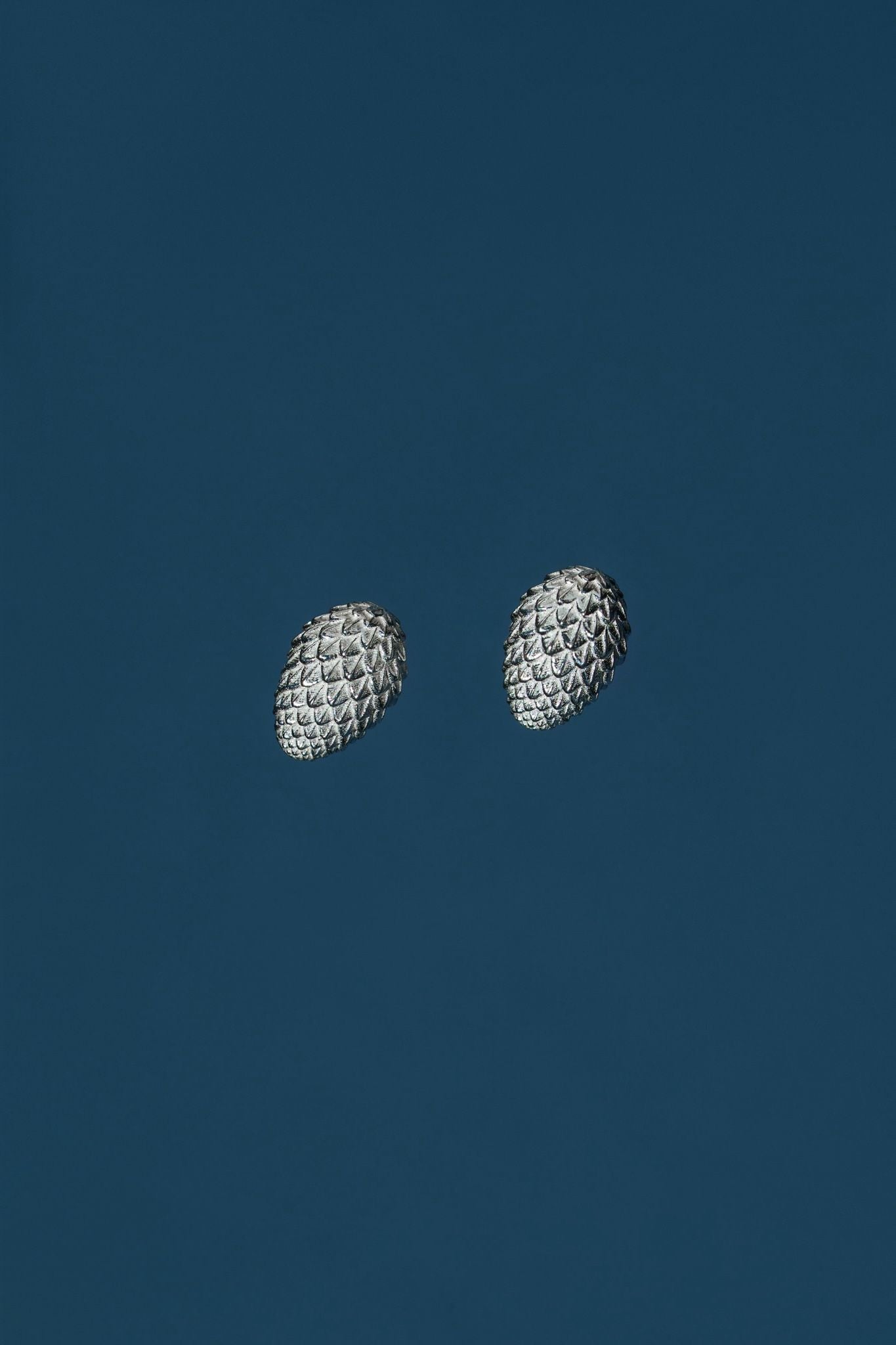 Earrings “Spruce cone” light