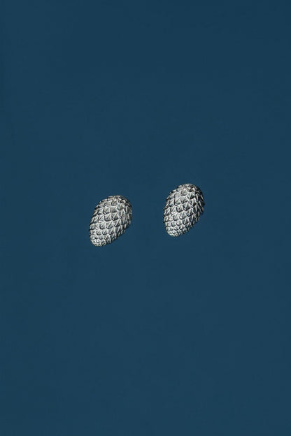 Earrings “Spruce cone” light