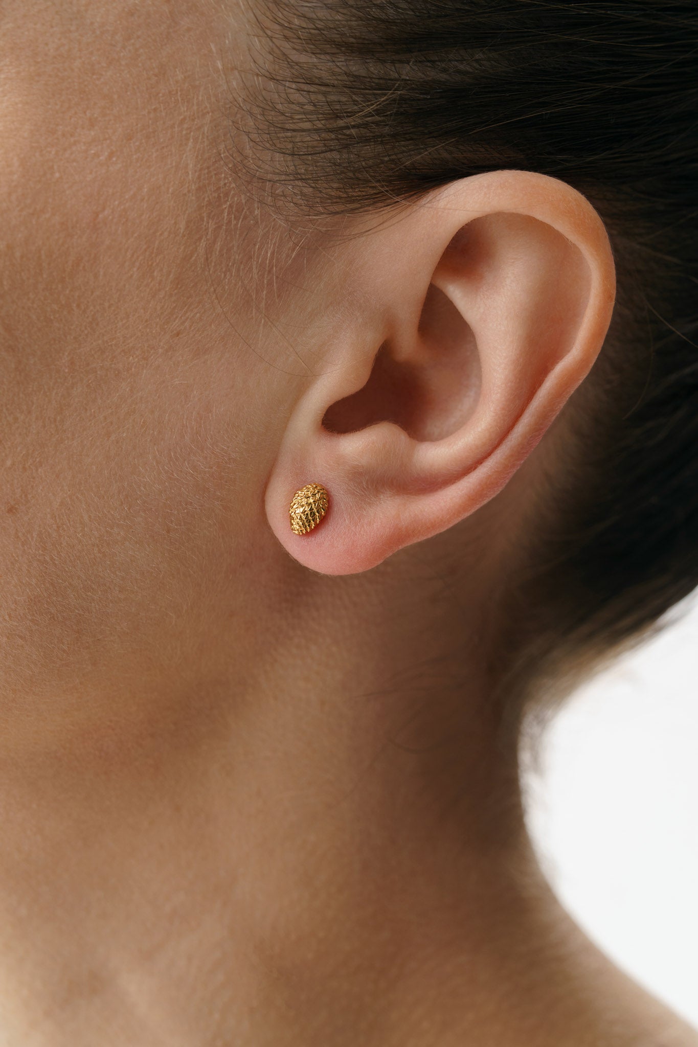 Earrings “Spruce cone” light