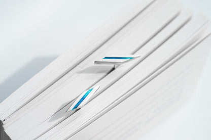 Stud earrings "Stripe" (17 mm) diagonal with enamel