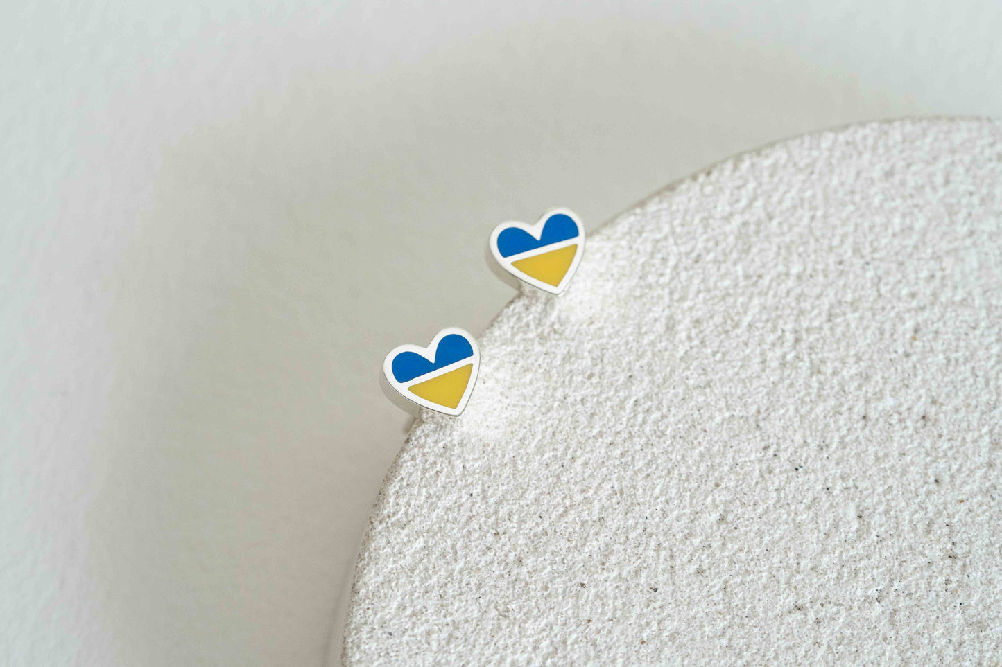 Stud earrings "UKRAINE IN MY HEART"