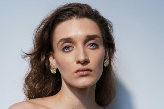 Disc Earrings "Water Surface" (20 mm)
