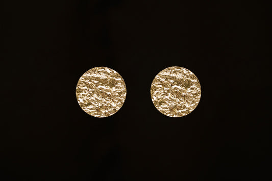 Disc earrings "Water surface" (20 mm)